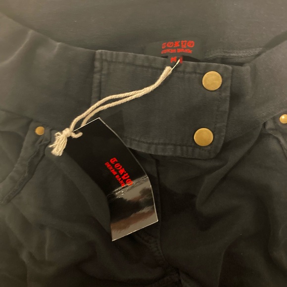 Tokyo Denim Bank ~ Black Embroidered Zip Up Jogging Suit Medium - Picture 14 of 16